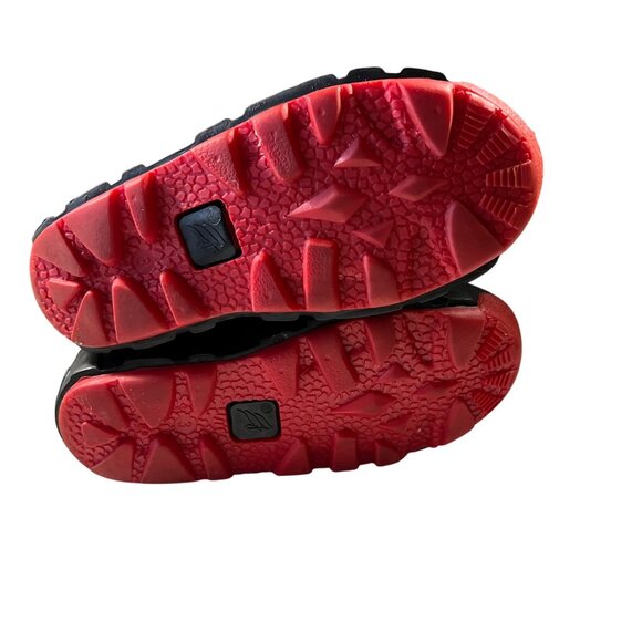 LaCrosse Unisex Rubber Snow Boots Size 8 Black & Red Winter Waterproof - Picture 4 of 6